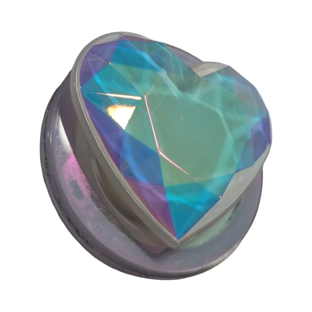 17-S PopSockets Magsafe Phone Grip - Iridescent Heart (Referb) ⬇️‎ Scuffing
